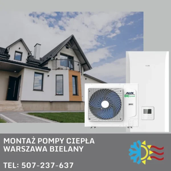 montaż pompy ciepła warszawa bielany
